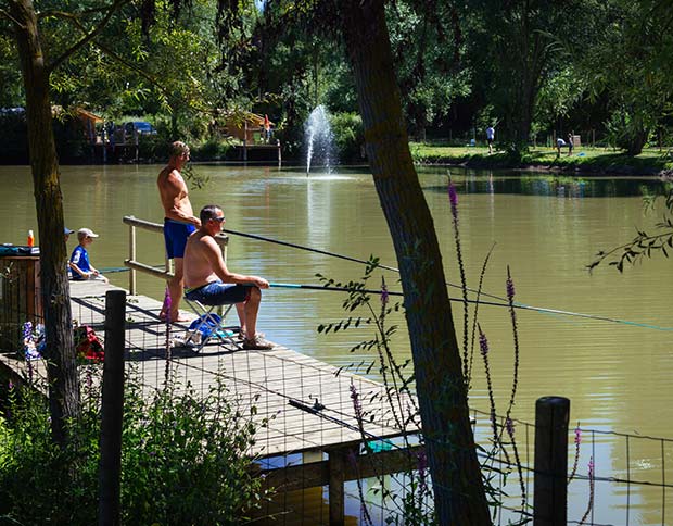 Étang clôturé et sécurisé